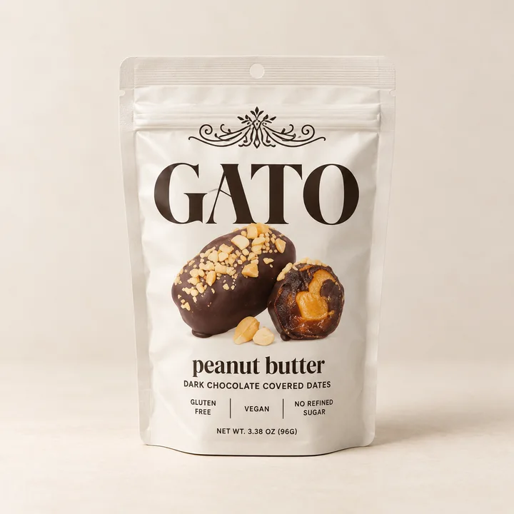 GATO Peanut Butter chocolate-covered dates