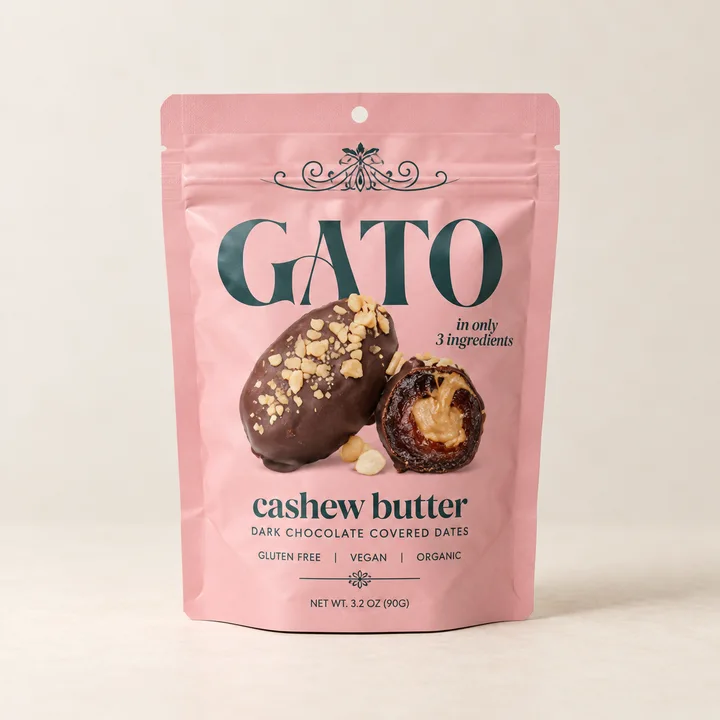 GATO Cashew Butter chocolate-covered dates