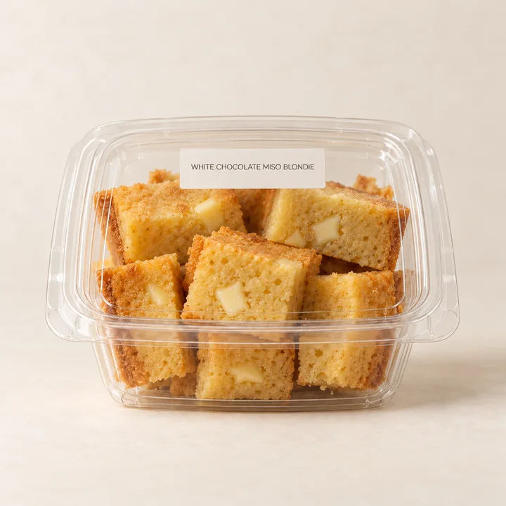 White Chocolate Miso Blondie
