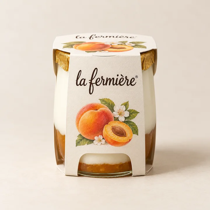 La Fermière-style glass-pot yogurt — flavor unconfirmed