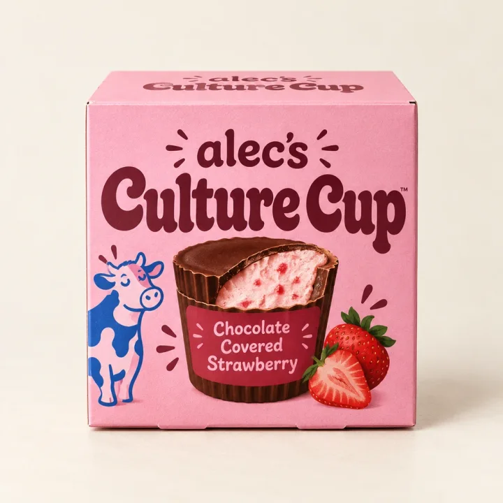 Alec’s Culture Cup Chocolate Covered Strawberry