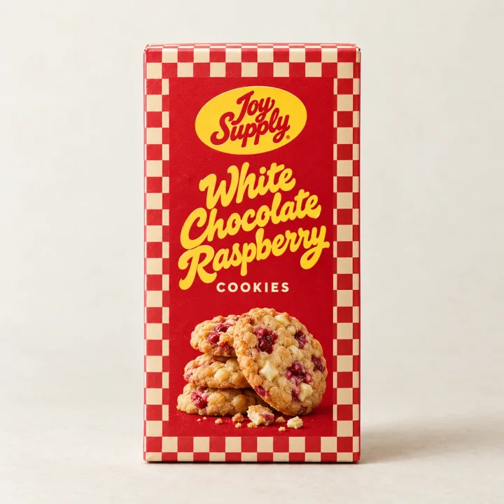 Joy Supply White Chocolate Raspberry Cookies