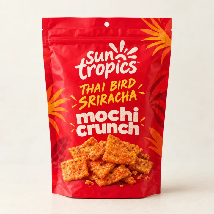 Sun Tropics Mochi Crunch — Thai Bird Sriracha