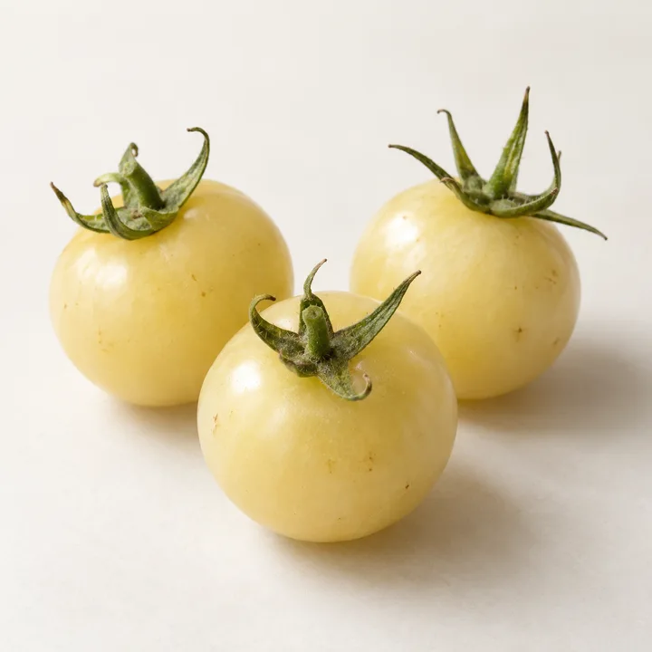 White Cherry tomato illustration