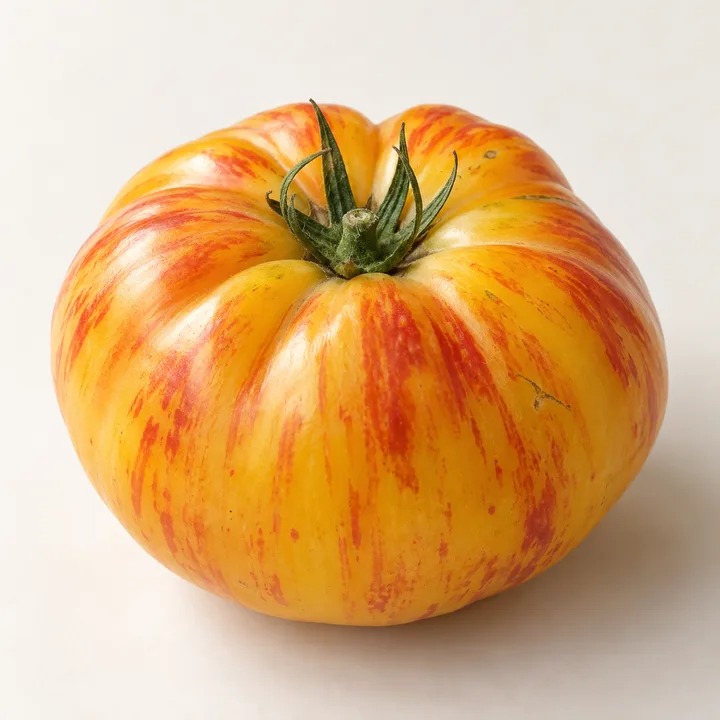 Mr. Stripey tomato illustration