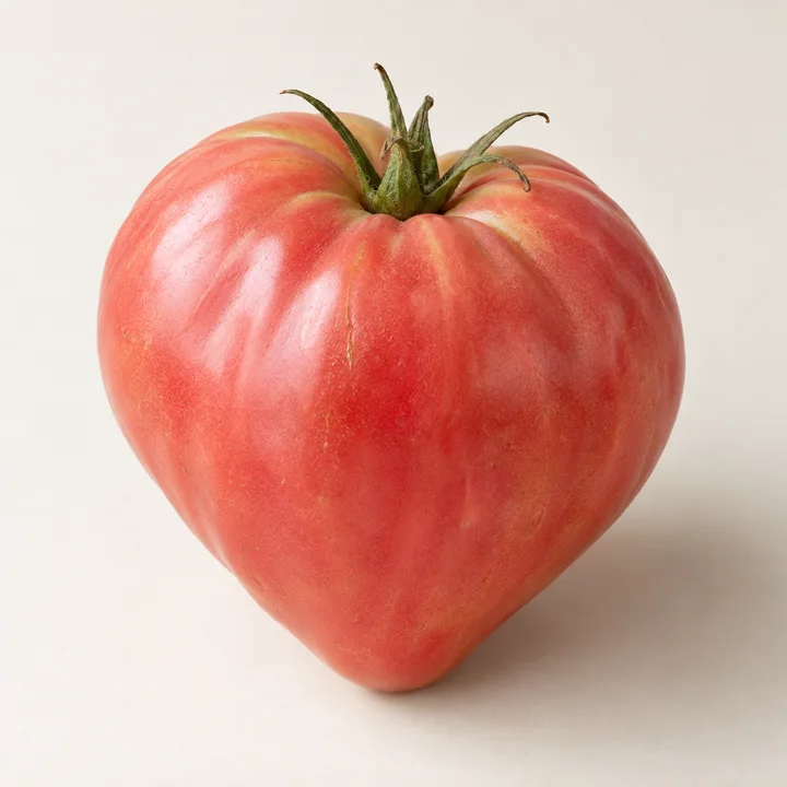 Oxheart Pink tomato illustration